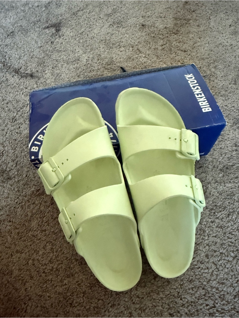 Birkenstock Arizona EVA Sandals in Faded lime
